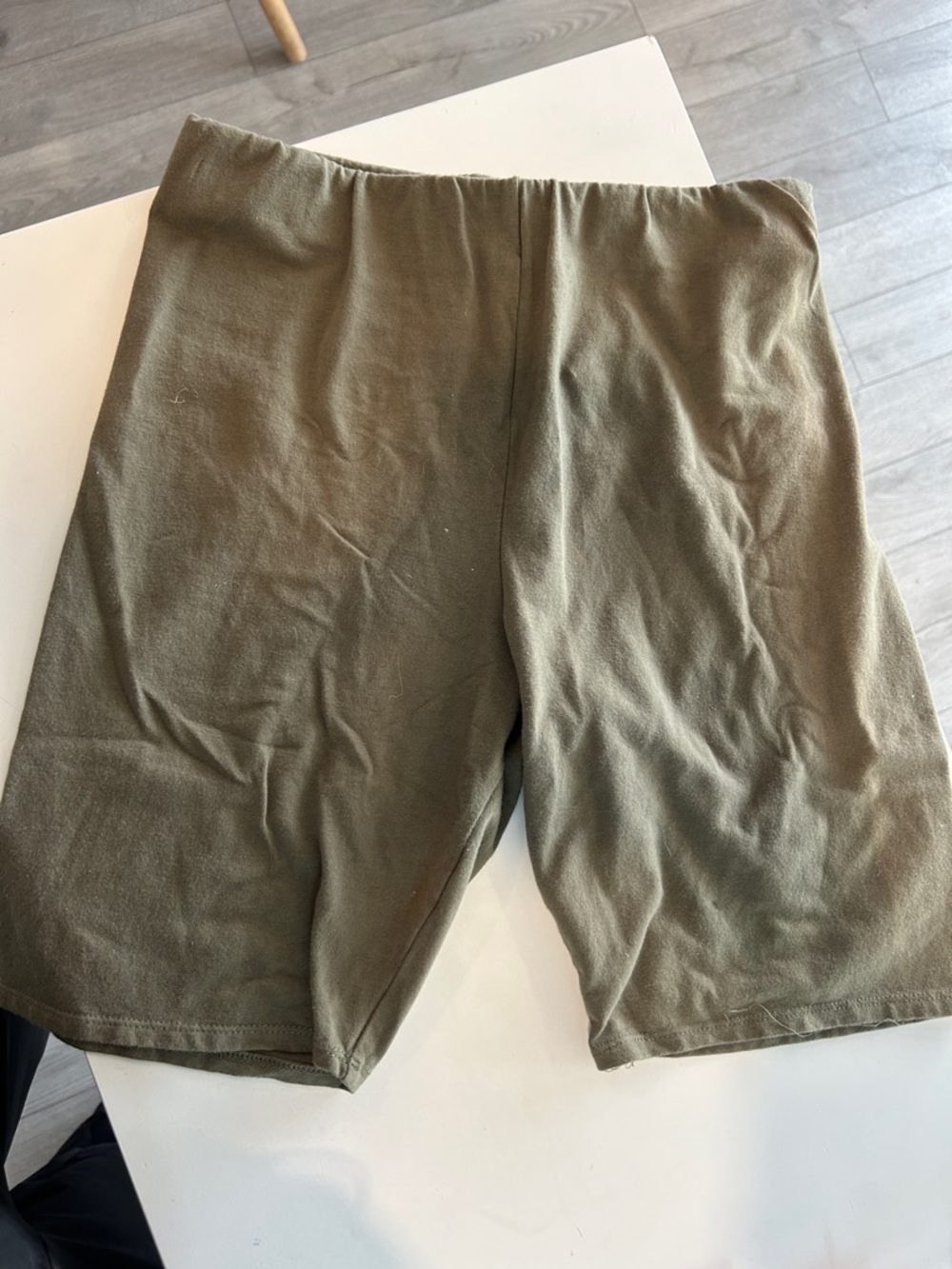 Men's Olive Green Stretch Casual Shorts